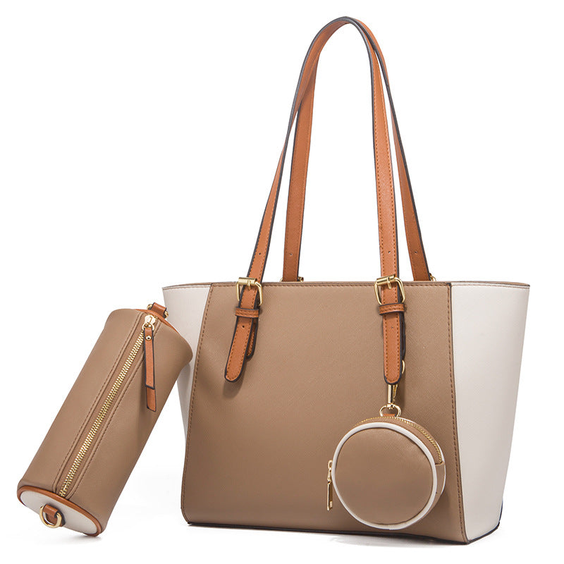 Fashion Large Capacity Three-in-One Saffiano Bag – Portable, Simple, Stylish & Versatile for Everyday Use