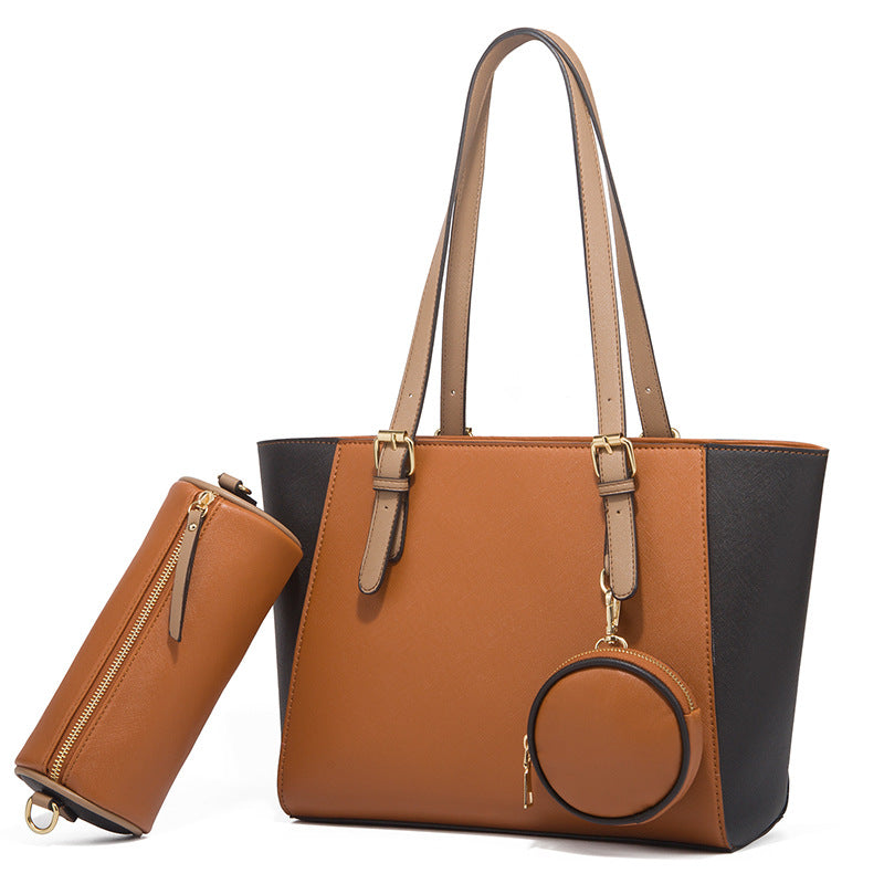 Fashion Large Capacity Three-in-One Saffiano Bag – Portable, Simple, Stylish & Versatile for Everyday Use